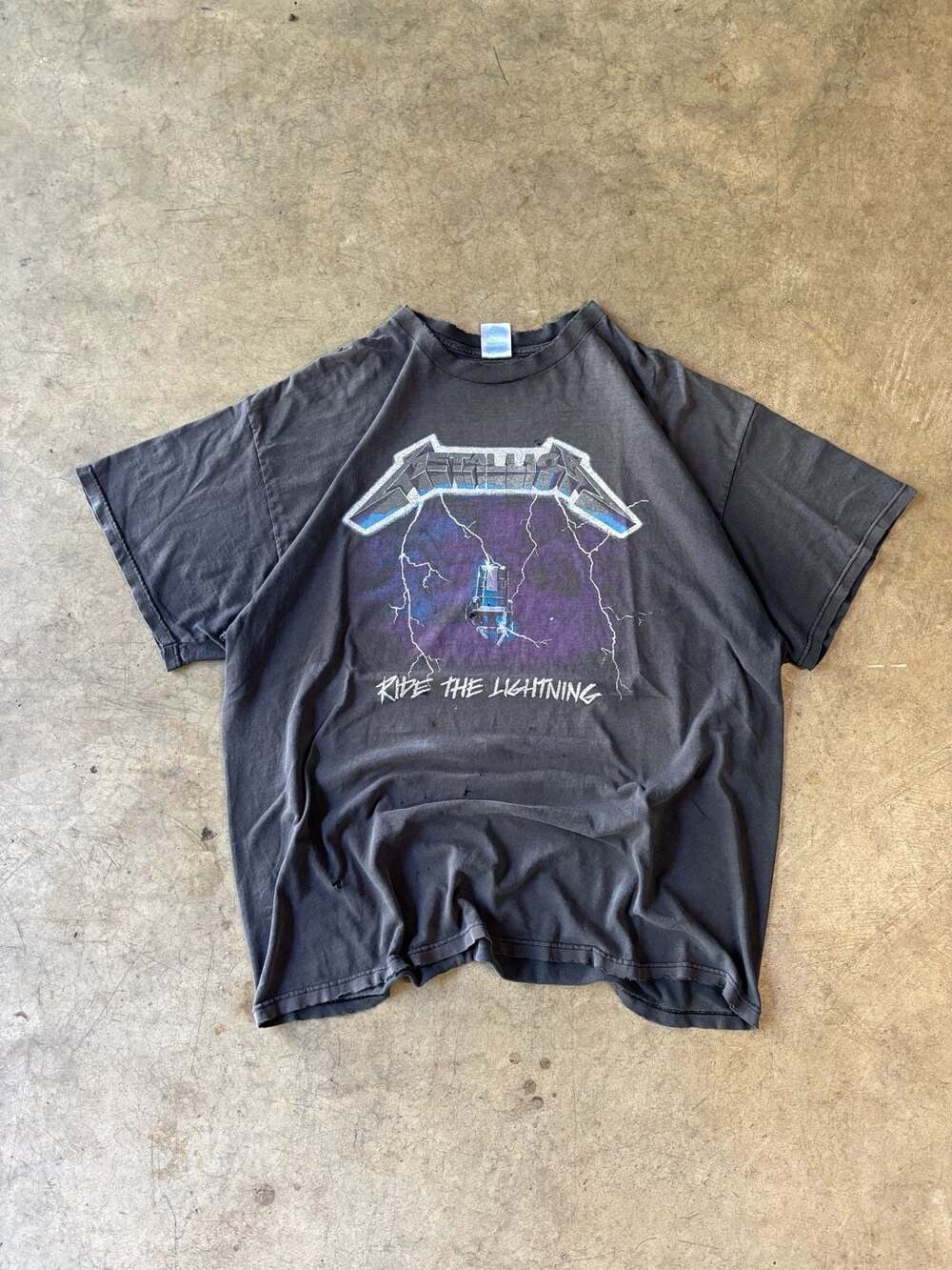 Vintage Metallica Ride The Lightning Double Sided Band T-Shirt